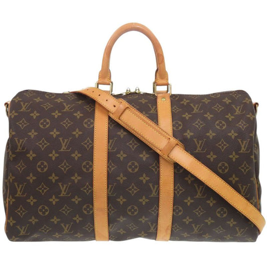 Louis Vuitton Keepall Bandoliere 45 Monogram M41418 Boston Bag LV 0601 Louis
