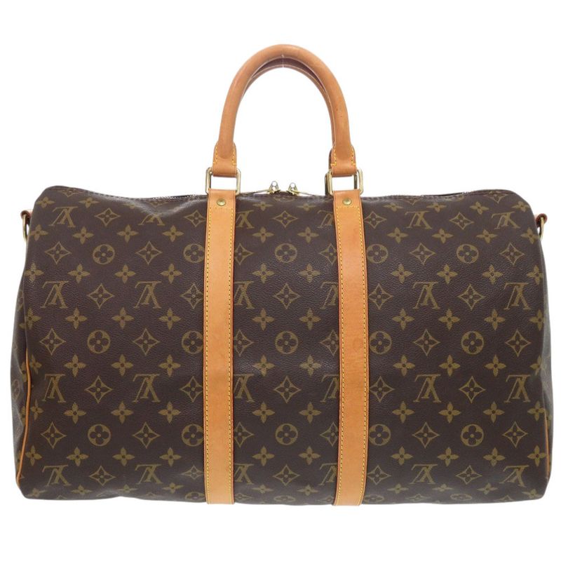 Louis Vuitton Keepall Bandoliere 45 Monogram M41418 Boston Bag LV 0601 Louis