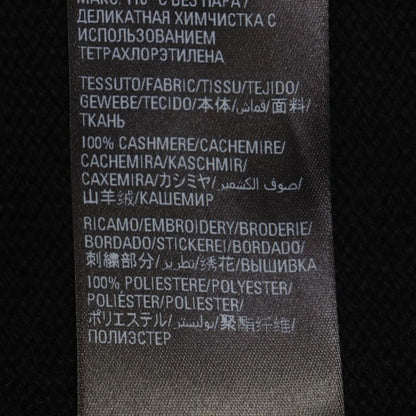 Balenciaga 22AW 719658 100% Cashmere Be Different Embroidered Crew Neck Knit