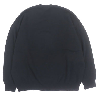 Balenciaga 22AW 719658 100% Cashmere Be Different Embroidered Crew Neck Knit