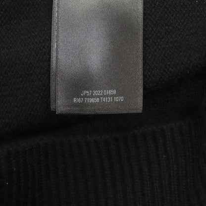 Balenciaga 22AW 719658 100% Cashmere Be Different Embroidered Crew Neck Knit