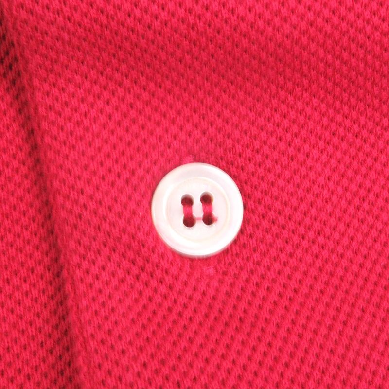 Gucci 598960 GG Logo Rope Embroidery Short Sleeve Polo Shirt Red Navy M Made