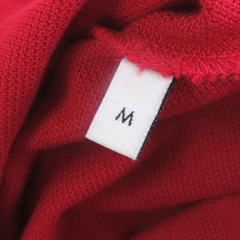 Gucci 598960 GG Logo Rope Embroidery Short Sleeve Polo Shirt Red Navy M Made