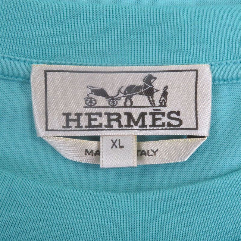 Hermes Cheveau En Symmetry 100% Cotton Cut And Sewn Short Sleeve T-shirt Light