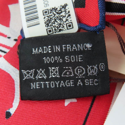 Hermes Carré 55 Couvertures Et Tenues De Jour Horsewear 100% Silk Rouge/noir/bla
