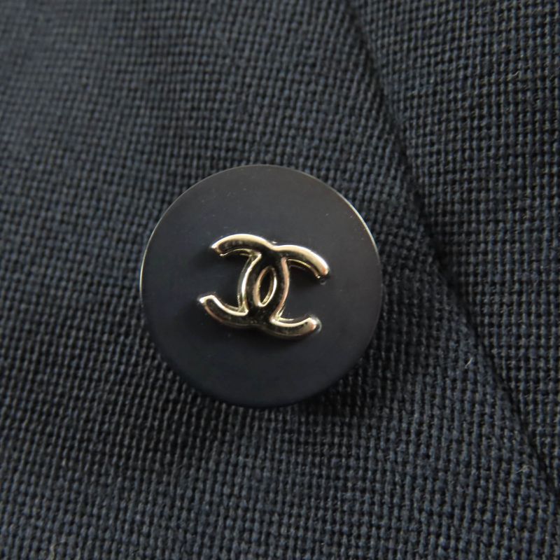 CHANEL Vintage 96P P06492 Lined With 100% Silk Knee-length Wool Skirt With Coco