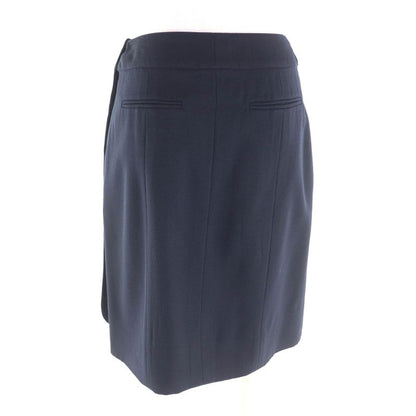 CHANEL Vintage 96P P06492 Lined With 100% Silk Knee-length Wool Skirt With Coco