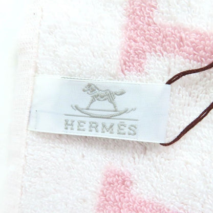 Hermes Avalon 100% Cotton Rose Lira H Design Bath Towel With Box Made In France