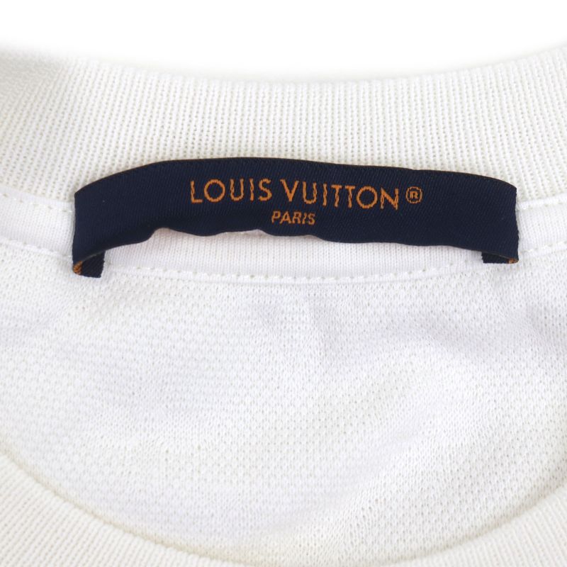  Louis Vuitton 24SS Hqy41w 100% Cotton Monogram Crew Neck Short Sleeve White M