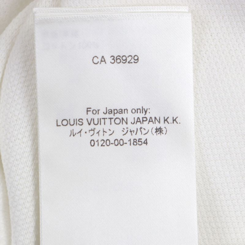  Louis Vuitton 24SS Hqy41w 100% Cotton Monogram Crew Neck Short Sleeve White M