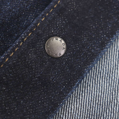 Prada 23SS Gec067 Triangle Logo Triangle Plate Washed Short Sleeve Short