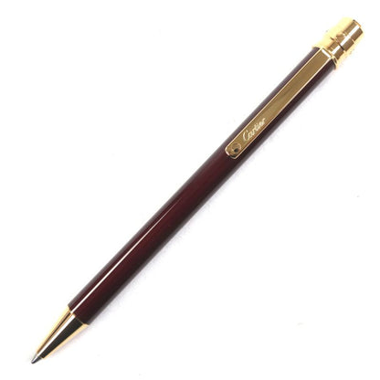 Cartier Santos de Cartier Ballpoint Pen with Logo Engraving Twist Closure