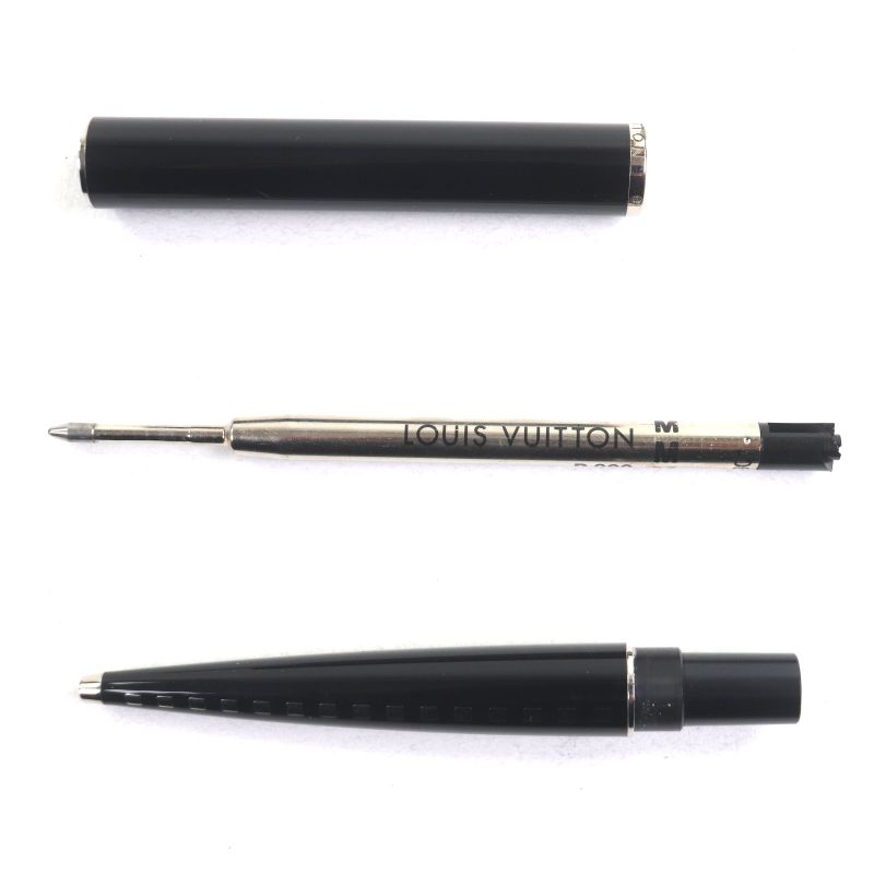  Louis Vuitton N79252 Jet Ligne Twist Ballpoint Pen Black Silver