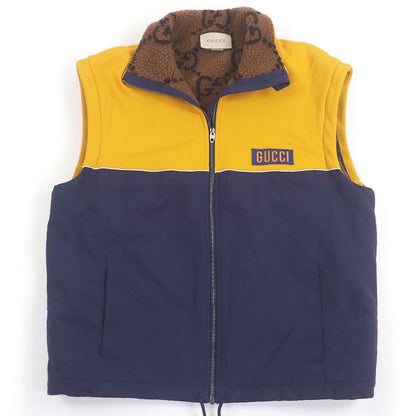 Gucci 673635 Boa Lined GG Logo All Over 2WAY Technical Jersey Vest/jacket
