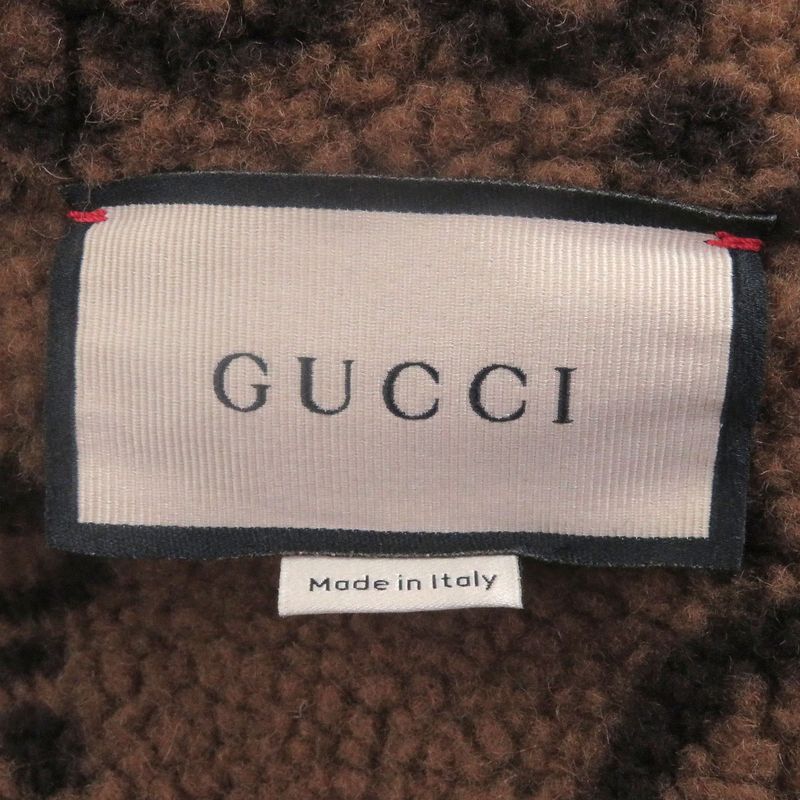 Gucci 673635 Boa Lined GG Logo All Over 2WAY Technical Jersey Vest/jacket