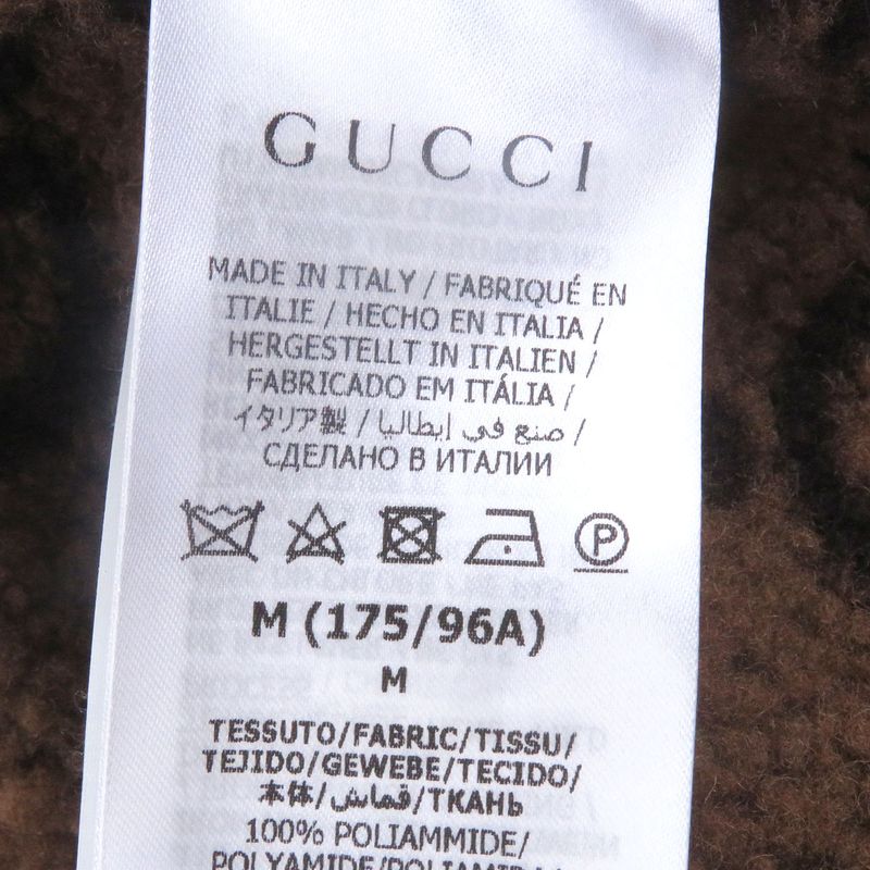 Gucci 673635 Boa Lined GG Logo All Over 2WAY Technical Jersey Vest/jacket