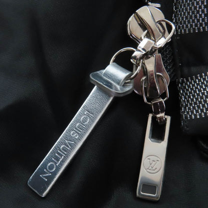 Louis Vuitton 1a5ibt Long Length Damier Down Coat With Hood Gray Black Lame 34