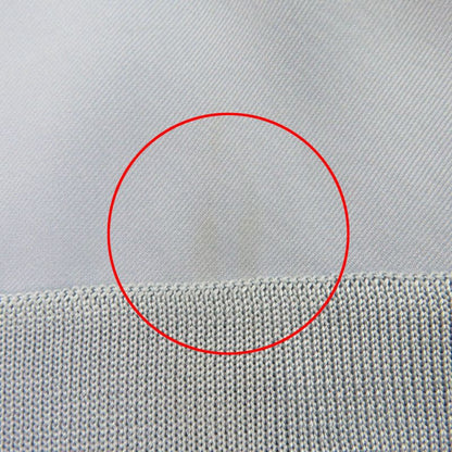 Hermes 23AW Figur Artistic 100% Silk Light Blue/beige/milk Twill Laine Dress 36