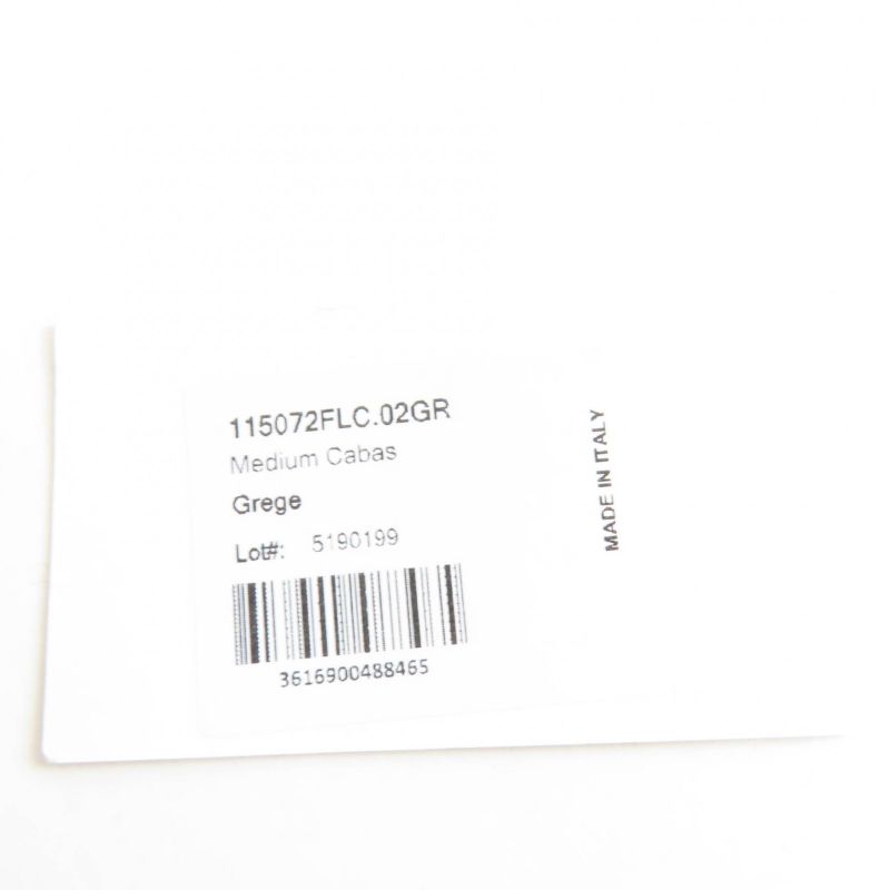 Celine 115072 Triomphe Cabas Tote Bag Medium Leather Triomphe Canvas Glaze