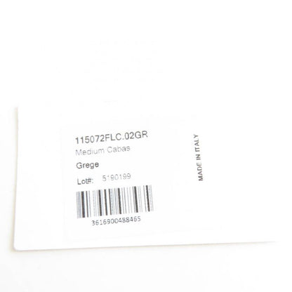 Celine 115072 Triomphe Cabas Tote Bag Medium Leather Triomphe Canvas Glaze