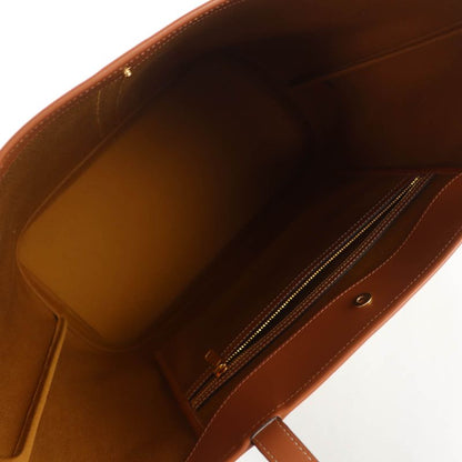 Celine 115072 Triomphe Cabas Tote Bag Medium Leather Triomphe Canvas Glaze