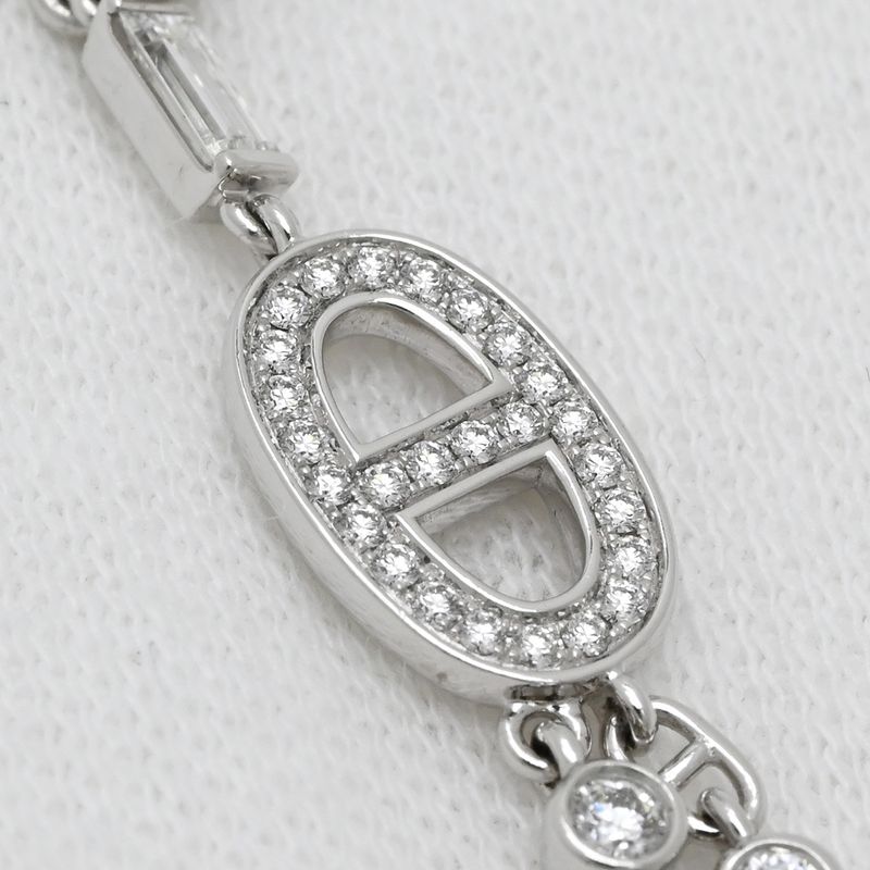 Hermes Earrings Chaos Fancy 18k White Gold Diamond White Gold Au750 18k Gold