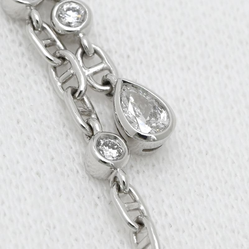 Hermes Earrings Chaos Fancy 18k White Gold Diamond White Gold Au750 18k Gold