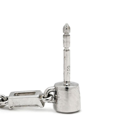 Hermes Earrings Chaos Fancy 18k White Gold Diamond White Gold Au750 18k Gold