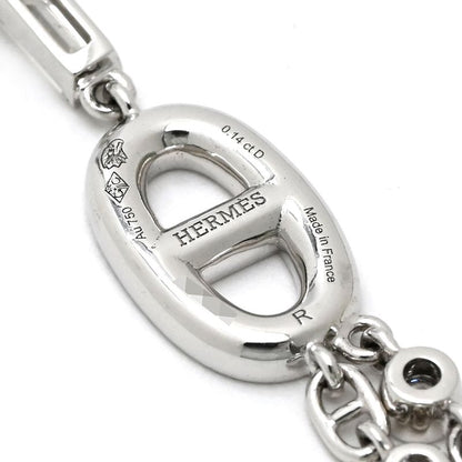 Hermes Earrings Chaos Fancy 18k White Gold Diamond White Gold Au750 18k Gold