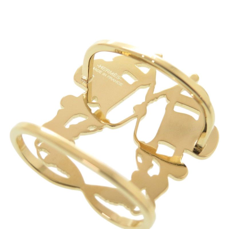 Hermes Brides De Gala Metal Gold Scarf Ring 0577 Hermes