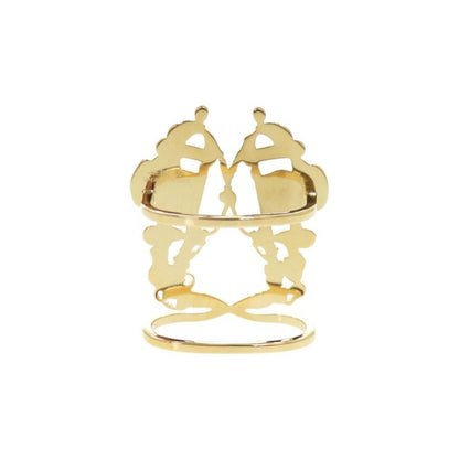 Hermes Brides De Gala Metal Gold Scarf Ring 0577 Hermes