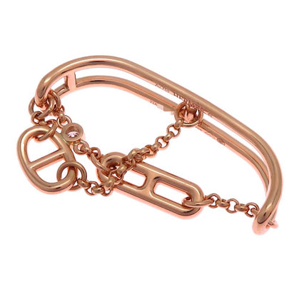 Hermes Rose Gold Diamante Charm Ring
