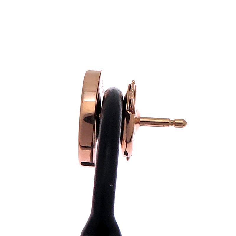 Bvlgari Rose Gold Pave Diamond Earrings
