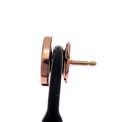 Bvlgari Rose Gold Pave Diamond Earrings