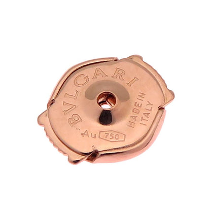 Bvlgari Rose Gold Pave Diamond Earrings