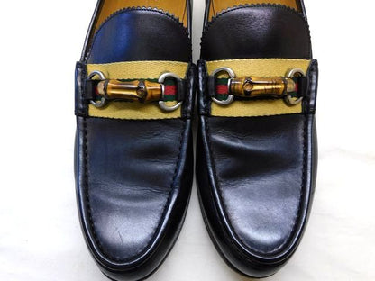 Gucci Size 7 Approx 26cm (10.24in) Sherry Line △ Leather Bamboo - Bit