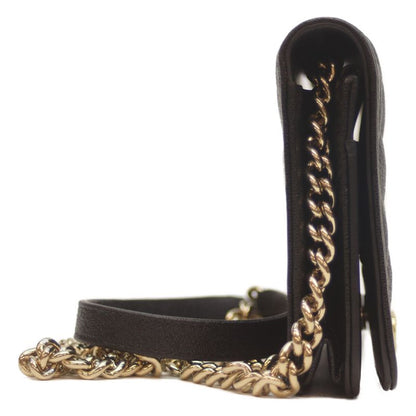 Chanel No 28 Ap1117 Black Caviar Ghardware Boy Chanel Chain Wallet