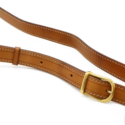 Celine Macadam Pattern Shoulder Bag Crossbody PVC Leather Dark Brown Gold