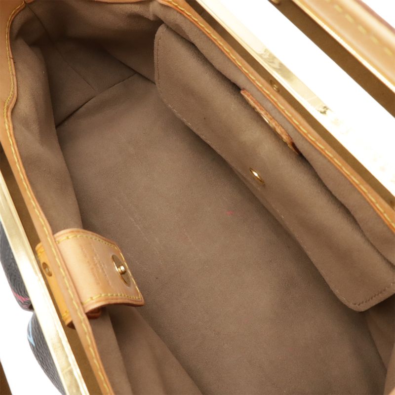 Louis Vuitton Monogram Multicolor Judy PM Handbag 2WAY Shoulder Bag Noir Black