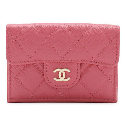 Chanel Classic Small Flap Wallet Matelasse Coco Mark Trifold Wallet Trifold