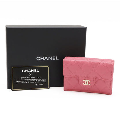 Chanel Classic Small Flap Wallet Matelasse Coco Mark Trifold Wallet Trifold