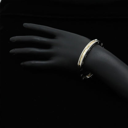 Bvlgari Bulgari Bzero1 B-zero1 Bangle Bracelet SS Stainless Steel 18K Yellow