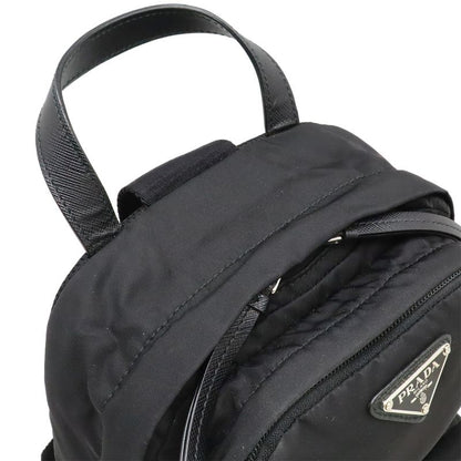 Prada Triangle Logo Body Bag Shoulder Bag Crossbody Nylon Leather NERO Black