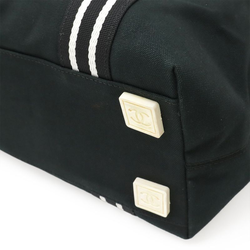 Chanel Sport Line Tennis Tote Bag Shoulder Bag Shoulder Racket Pattern Canvas