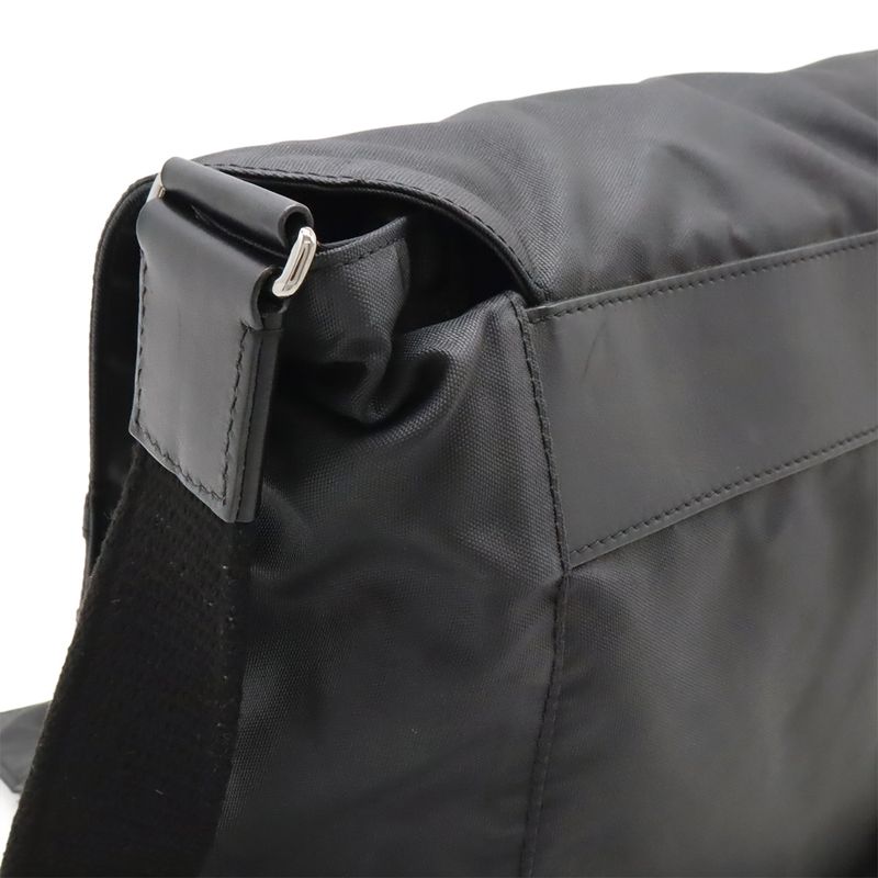 Chanel Sport Line Coco Mark Messenger Bag Shoulder Bag Crossbody Nylon Black