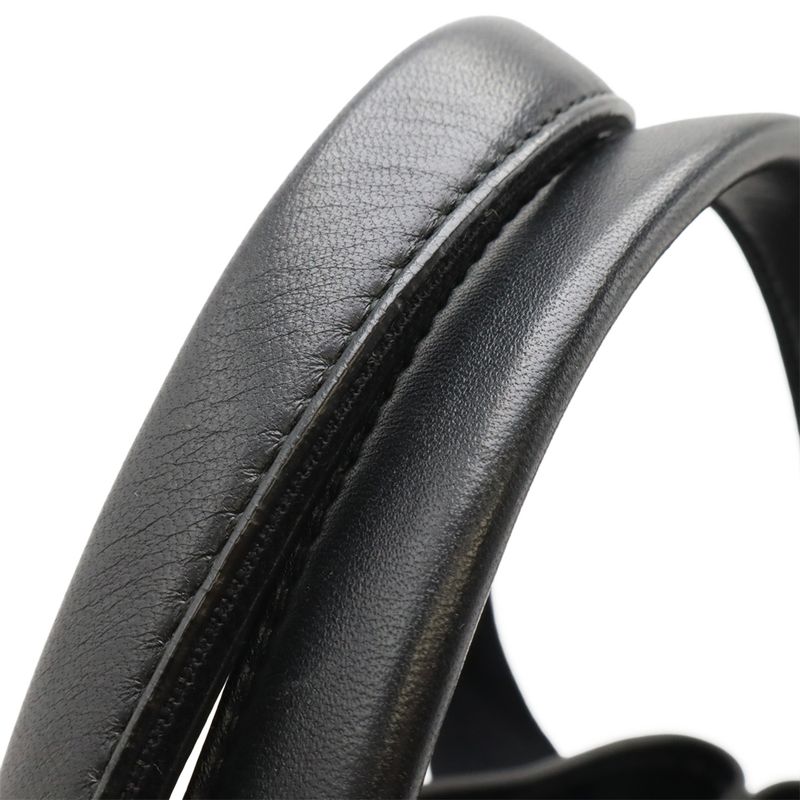 Balenciaga Navy Cabas S Tote Handbag Perforated Logo Leather Black With Pouch