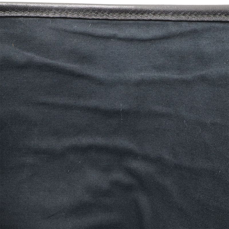 Balenciaga Navy Cabas S Tote Handbag Perforated Logo Leather Black With Pouch