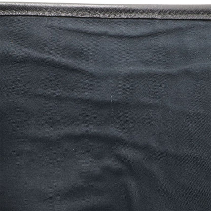 Balenciaga Navy Cabas S Tote Handbag Perforated Logo Leather Black With Pouch