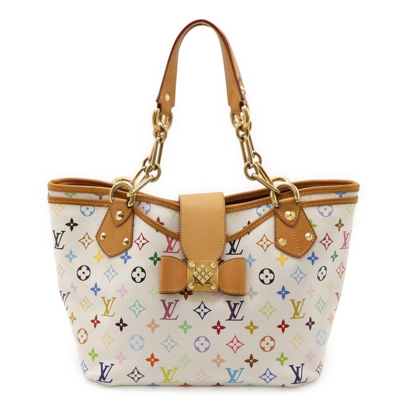 Louis Vuitton Monogram Multicolor Annie GM Tote Bag Shoulder Bag Chain Bag