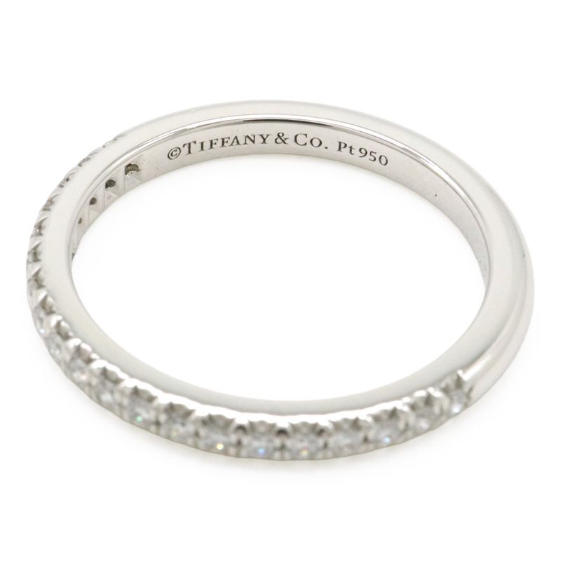 Tiffany & Co Tiffany & Co Soleste Half Eternity Ring Pt950 Platinum Diamond